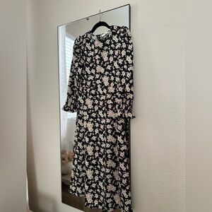 Mango floral midi dress